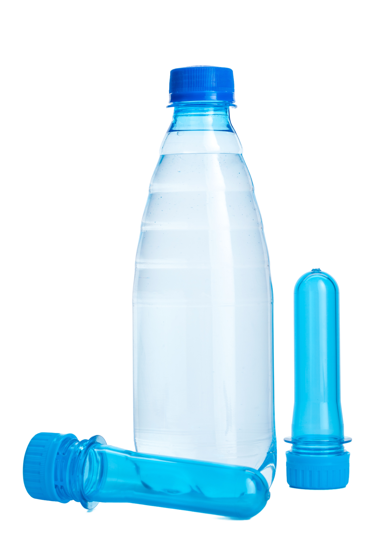 Group of pressure drones, vial, cartridge, and syringe with pressure map